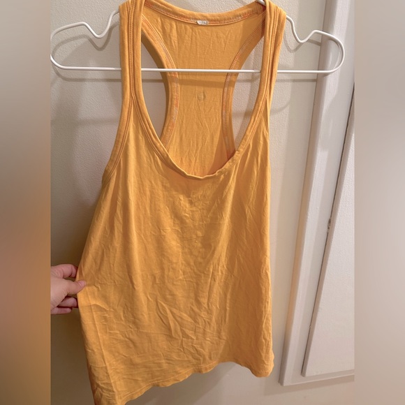 Lululemon orange running workout tank top - Picture 2 of 5